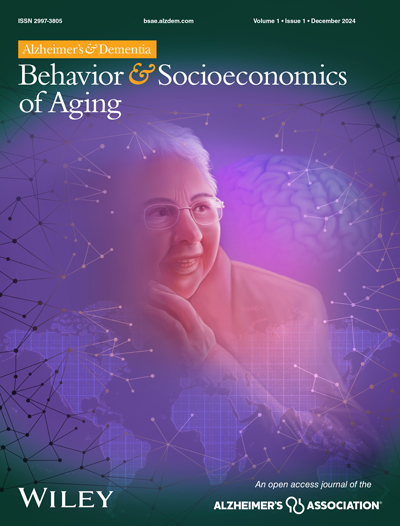 Cover of the Alzheimer's and Dementia Behavior and Socioeconomics of Aging